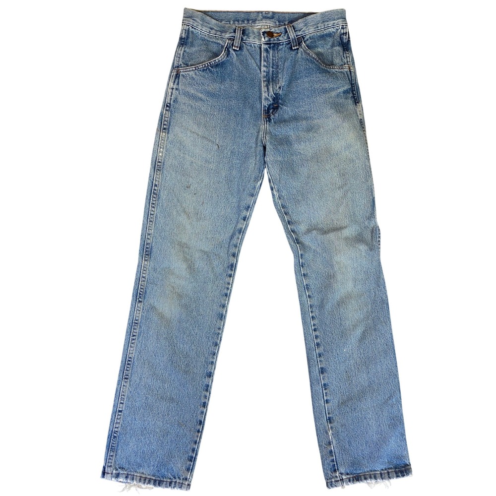 Rustler Regular Fit Straight Leg Light Wash Jeans 87619SW Mens 30x32 Blue Denim
